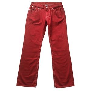 🆕 True Religion Red Men’s Jeans Waist 33 🆕